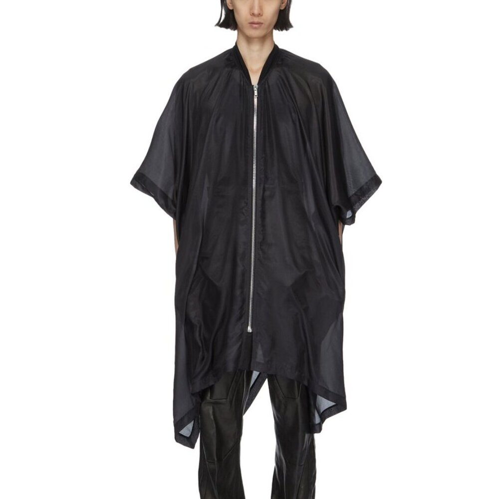 BNWT SS24 RICK OWENS "LIDO" SL PONCHO FLIGHT JACKET UNI